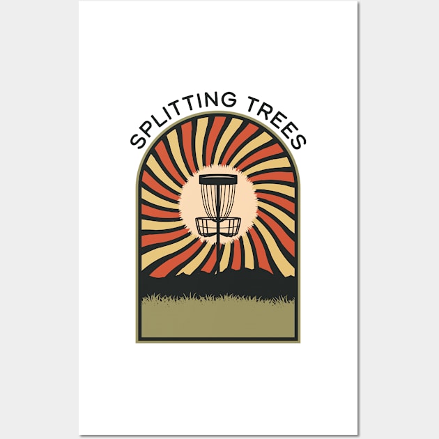 Splitting Trees | Disc Golf Vintage Retro Arch Mountains Wall Art by KlehmInTime